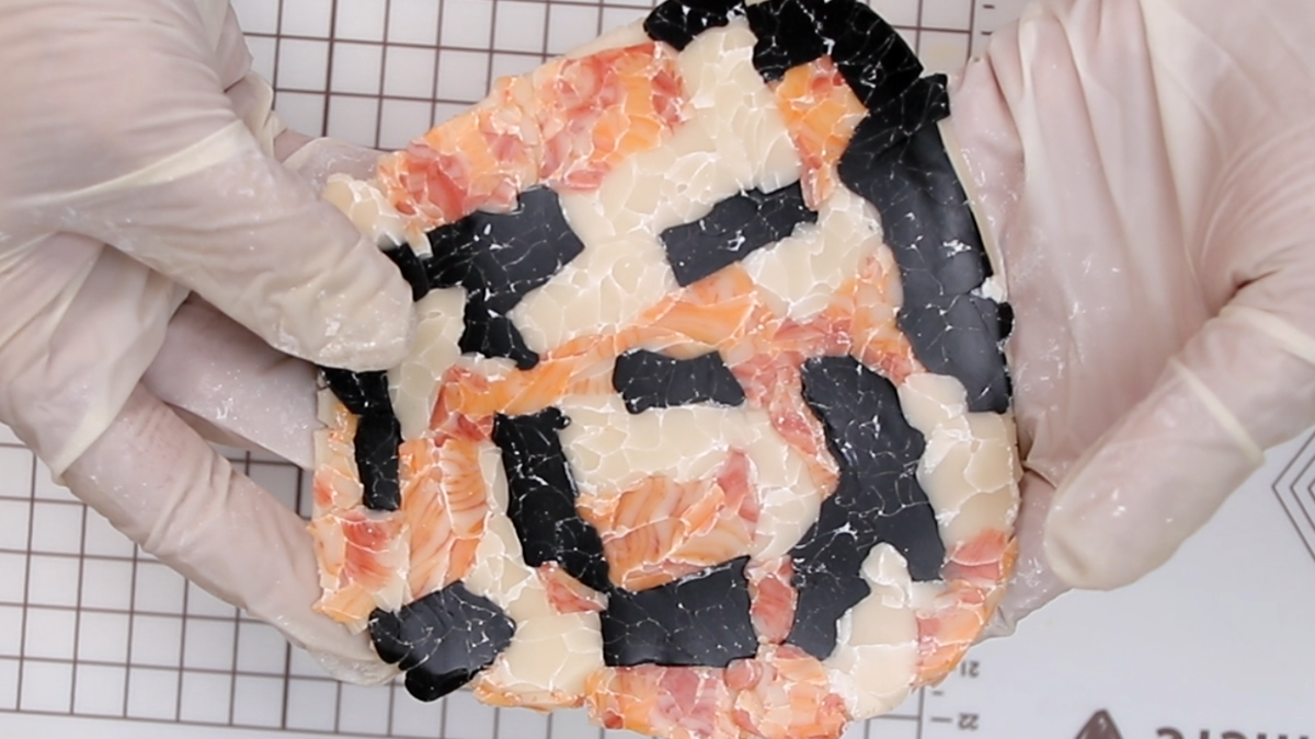 Orecchini effetto marmo in argilla polimerica : Tappa 7