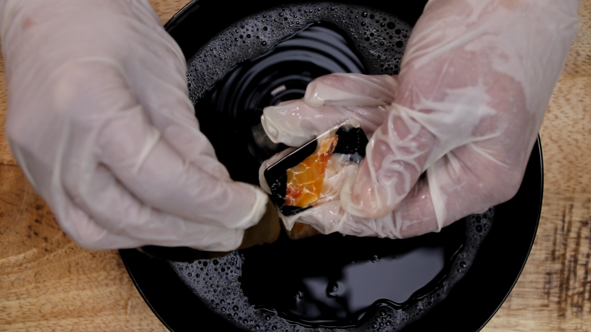 Orecchini effetto marmo in argilla polimerica : Tappa 9