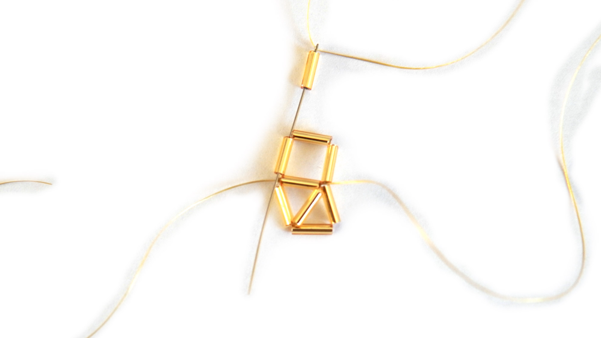 Miyuki Bugles 3D perline stella stile himmeli : Tappa 4