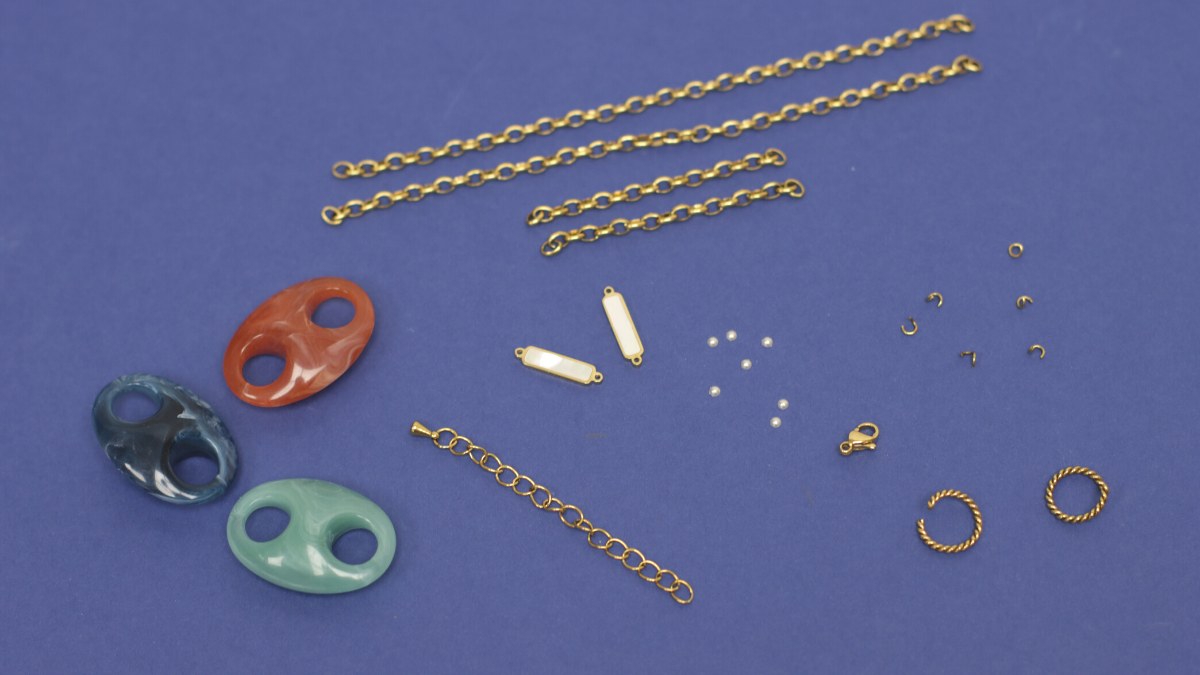 DIY Collana in acciaio inossidabile con maglia in chicchi di caffè e inserto in madreperla : Tappa 1 DIY Collana in acciaio inossidabile con maglia in chicchi di caffè e inserto in madreperla : Tappa 1