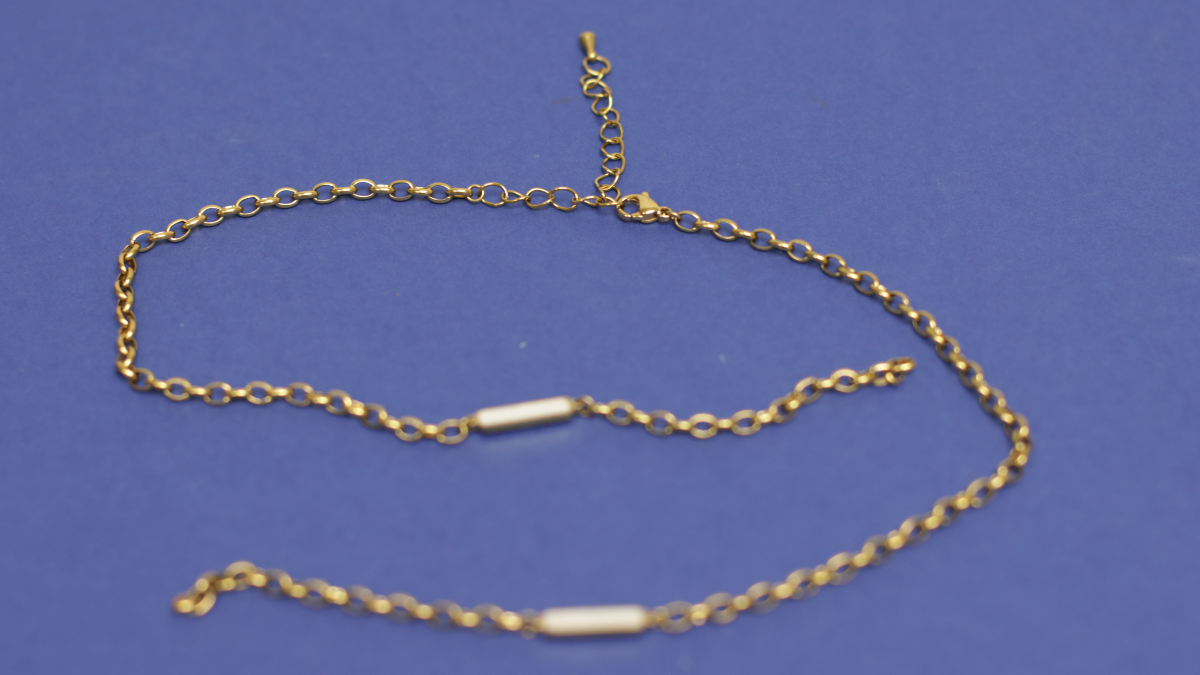 DIY Collana in acciaio inossidabile con maglia in chicchi di caffè e inserto in madreperla : Tappa 5 DIY Collana in acciaio inossidabile con maglia in chicchi di caffè e inserto in madreperla : Tappa 5