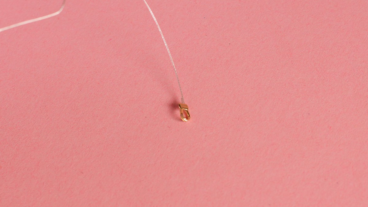 Elegante collana di cuori in cristallo con perle : Tappa 1