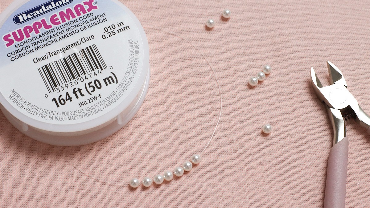 Orecchini e catena in madreperla : Tappa 1