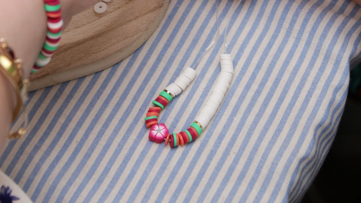 Bracciali elastici tondi modello heishi Prairie : Tappa 3