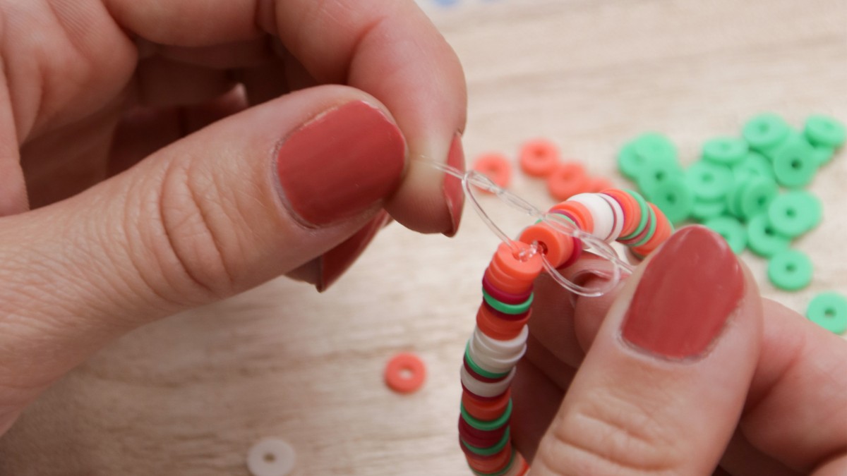 Bracciali elastici tondi modello heishi Prairie : Tappa 4