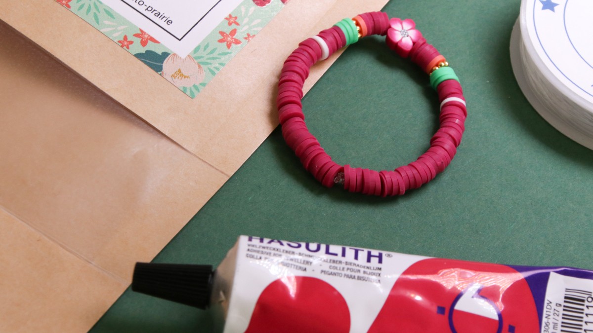 Bracciali elastici tondi modello heishi Prairie : Tappa 5