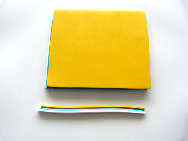 collana pasta sintetica con tampone Mandala e fiocchetti : Tappa 1