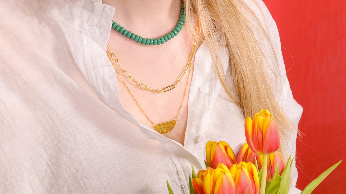 Tuto collana multi fili di perline heishi