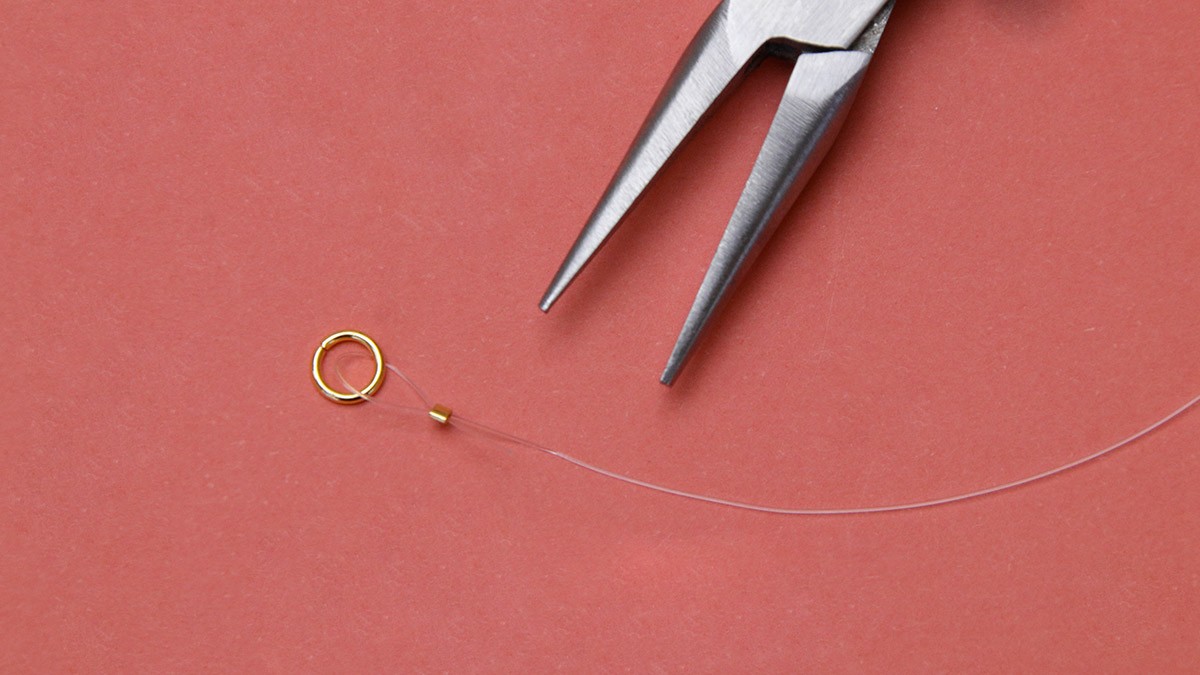 Tuto collana multi fili di perline heishi : Tappa 3