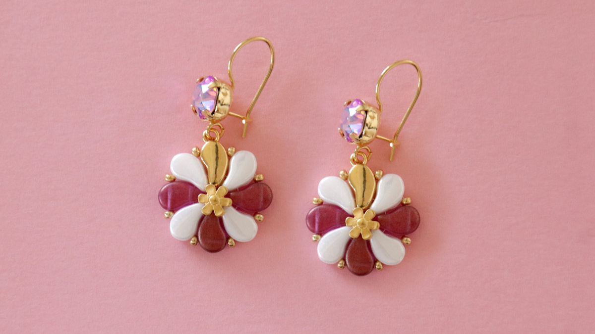 Orecchini In Legno A Pettine - Gioielli Etnici Geometrici Per Donna, Pendenti, Vari Colori (Rosso, Bianco, Marrone, Nero)
