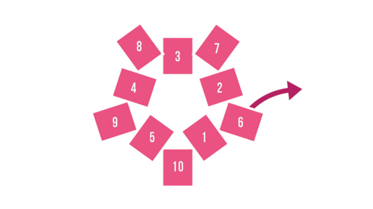 Spille di perline Miyuki Cherry Blossom in peyote circolare : Tappa 2