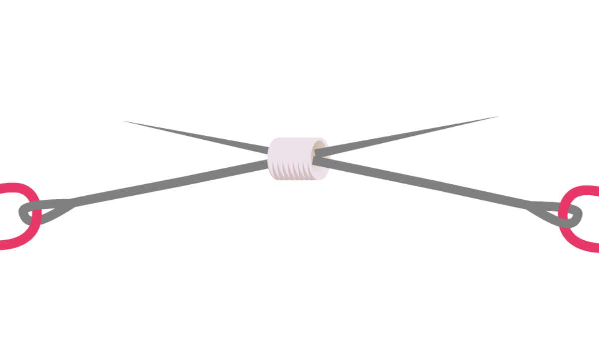 Tutorial per gli orecchini a spina di pesce Miyuki per imparare il punto Brick : Tappa 1