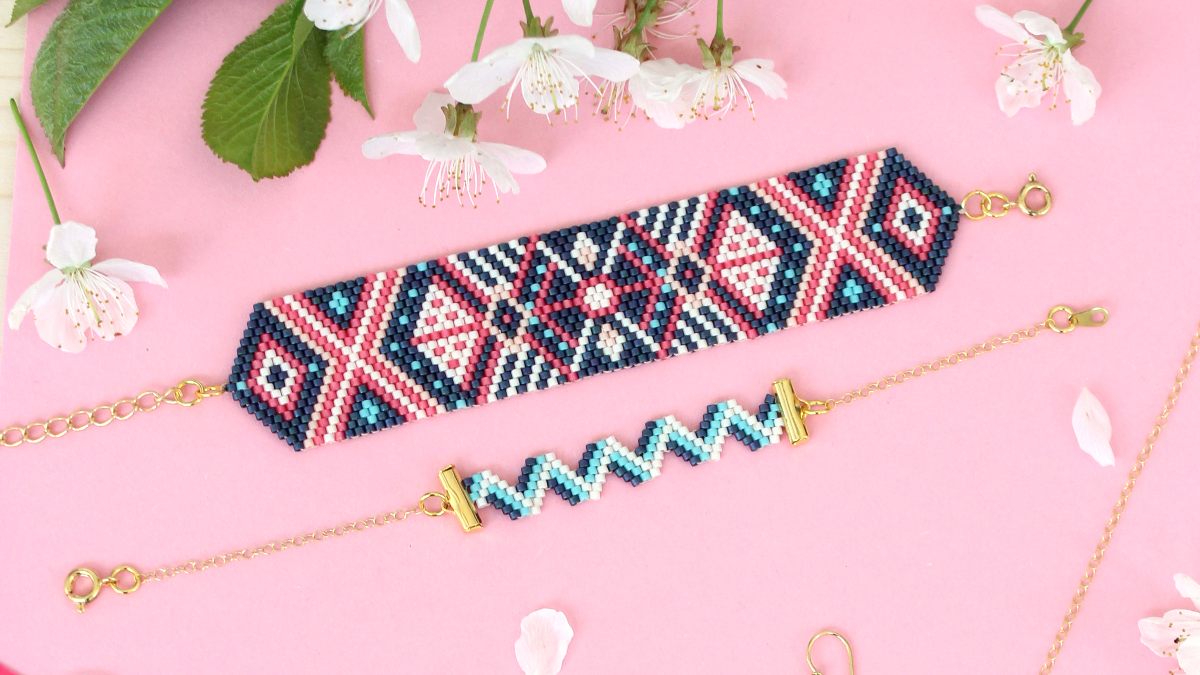 Schema Bracciale Miyuki ZigZag punto mattone Schema Bracciale Miyuki ZigZag punto mattone