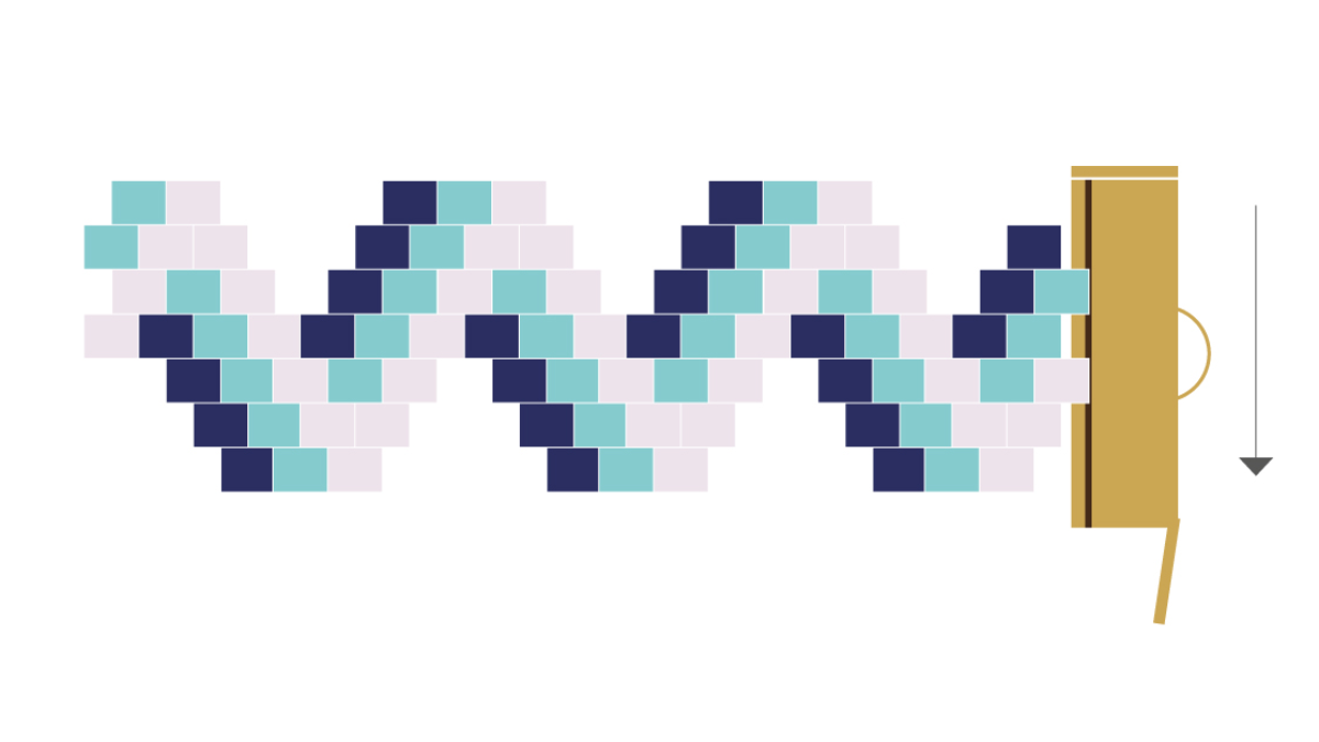 Bracciale Miyuki ZigZag punto mattone : Tappa 4 Bracciale Miyuki ZigZag punto mattone : Tappa 4