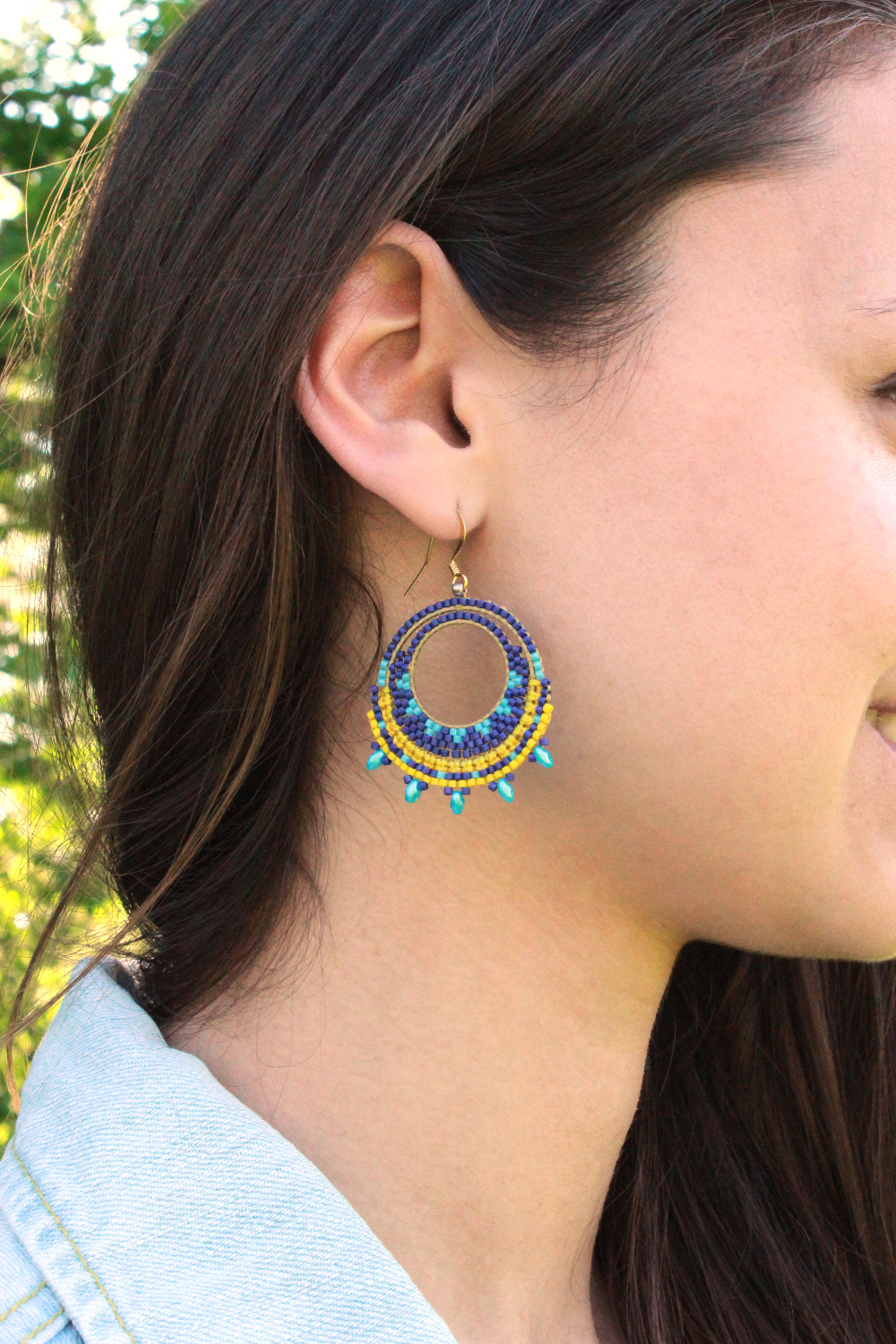 Schema Orecchini in macramè misto e miyuki Schema Orecchini in macramè misto e miyuki