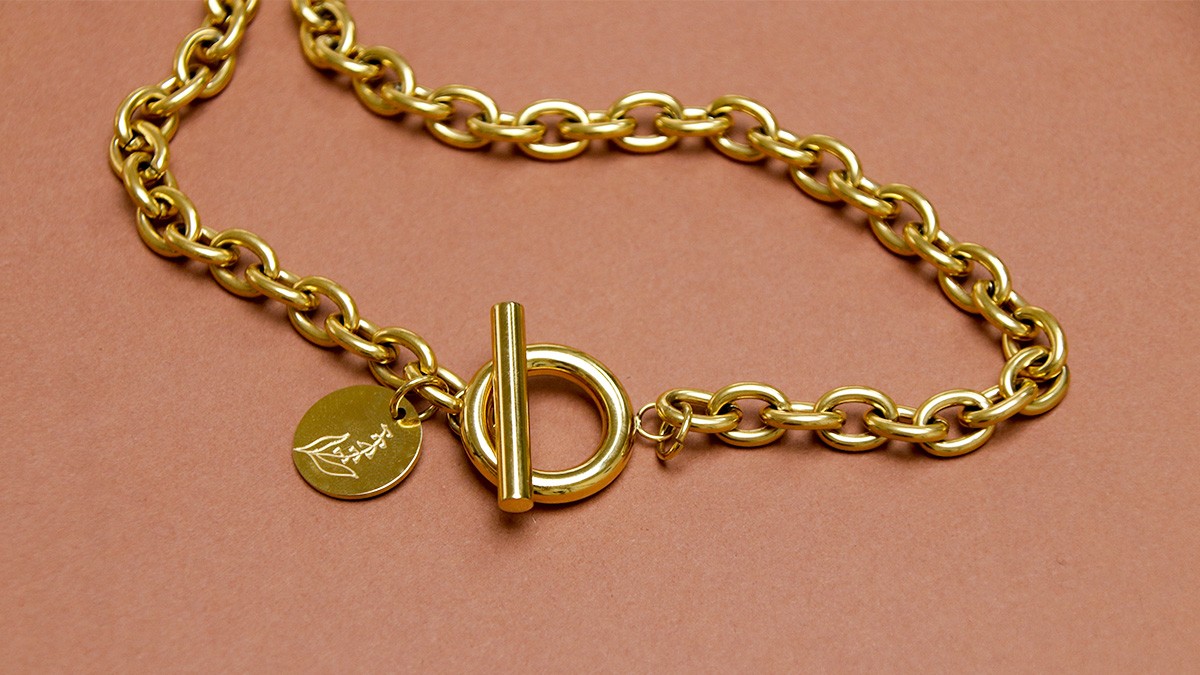 Bracciale Miracles Minéraux In Acciaio Dorato Con Pietre Naturali – Fatto A Mano In Francia, Lunghezza Regolabile 17+5 Cm, Litoterapia - 2