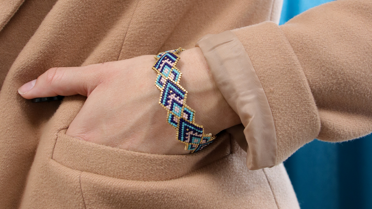 Schema Bangle Miyuki Peyote griglia di tessitura circolare