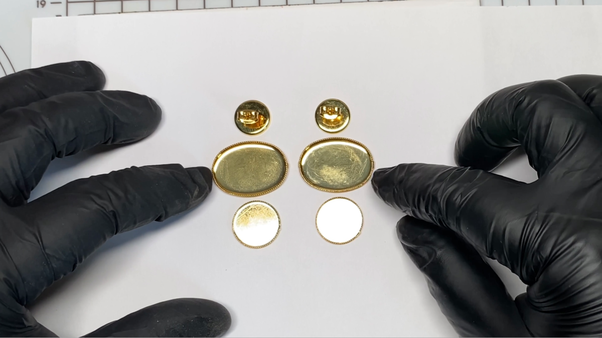 Orecchini pendenti in polimero, inchiostro e resina UV : Tappa 3 Orecchini pendenti in polimero, inchiostro e resina UV : Tappa 3