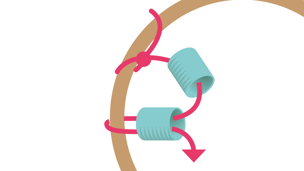 Collana Miyuki con ciondolo rotondo Brick Stitch : Tappa 1