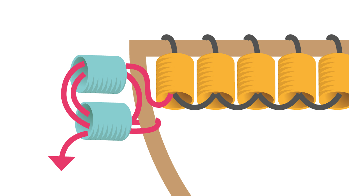 Orecchini a semicerchio Miyuki Brick Stitch : Tappa 1