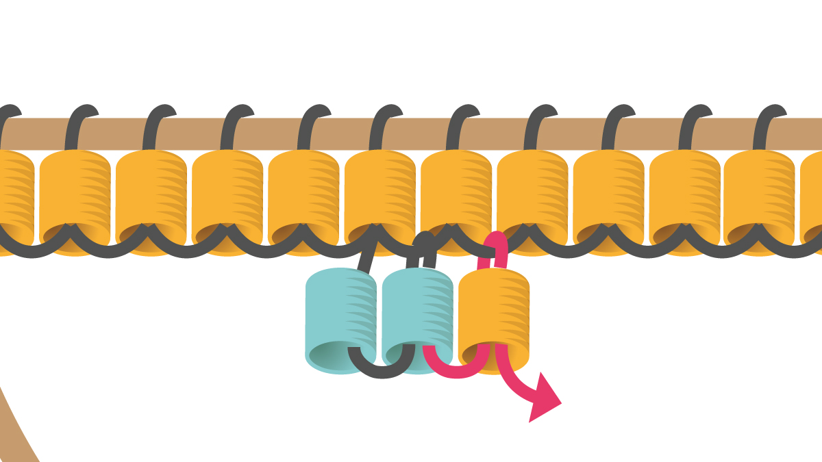 Orecchini a semicerchio Miyuki Brick Stitch : Tappa 5