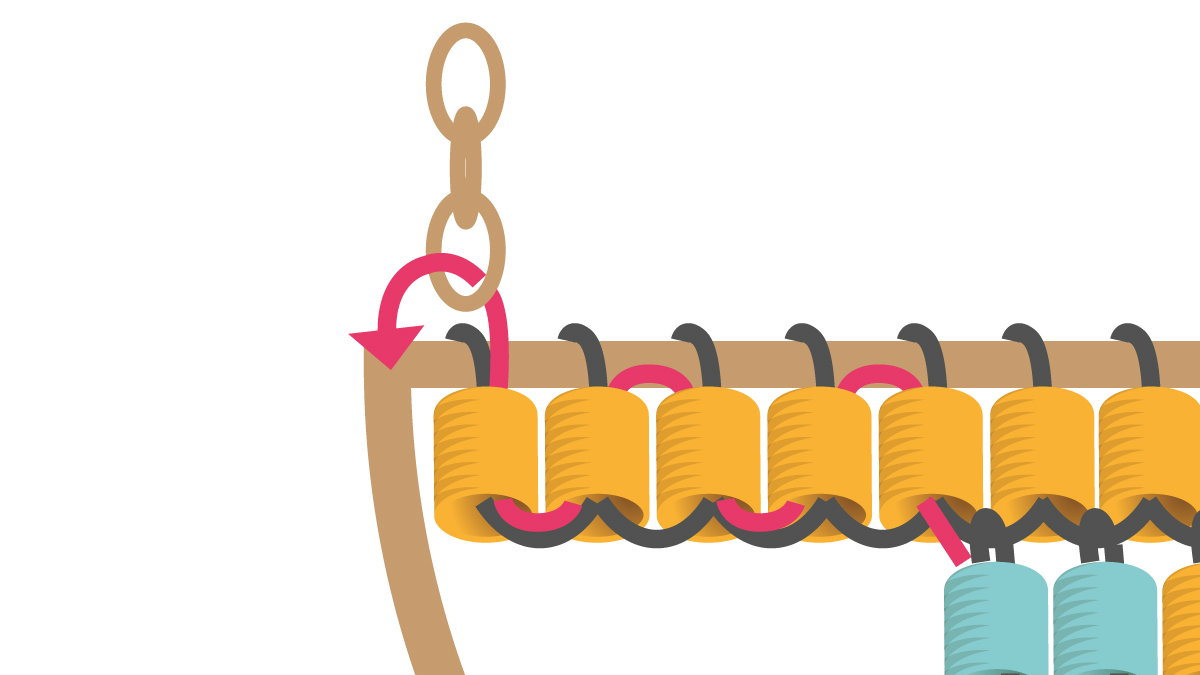 Orecchini a semicerchio Miyuki Brick Stitch : Tappa 7