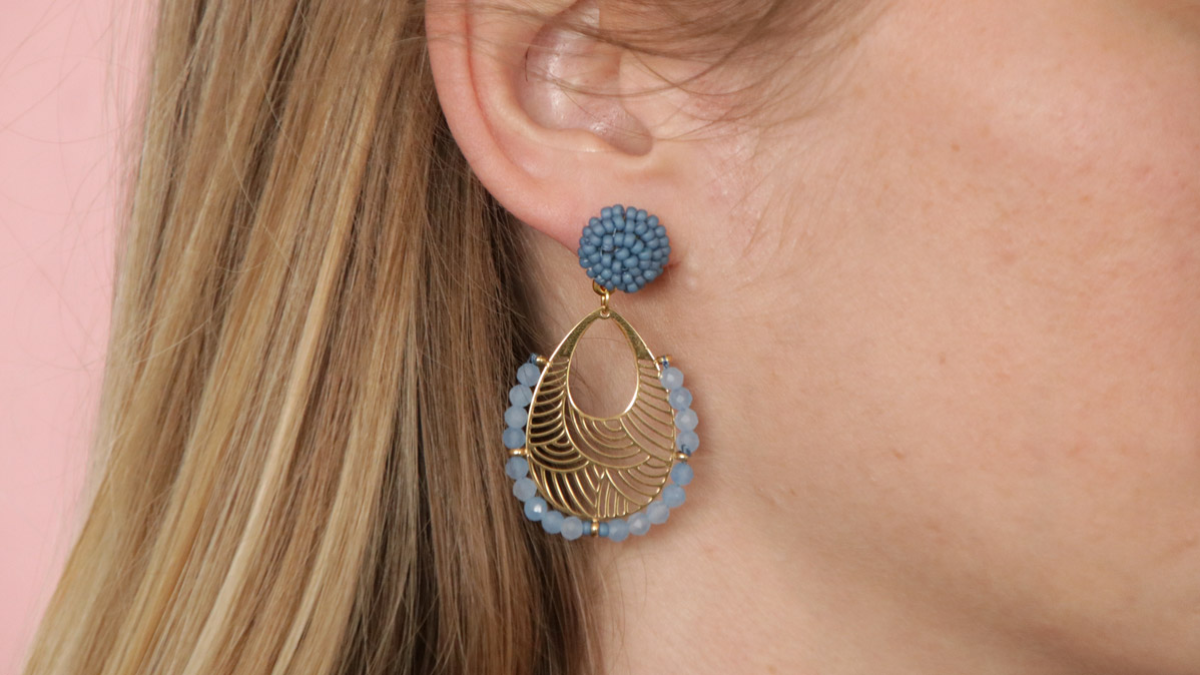 Schema Borchie e candeliere a goccia in perline Miyuki