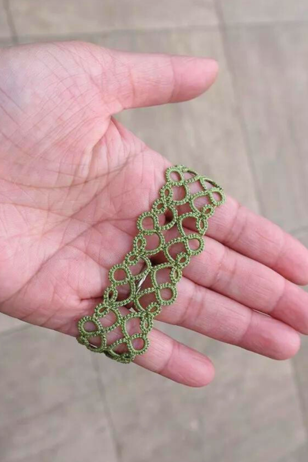 Schema Bracciale Tuto Héloïse frivolité à la navette