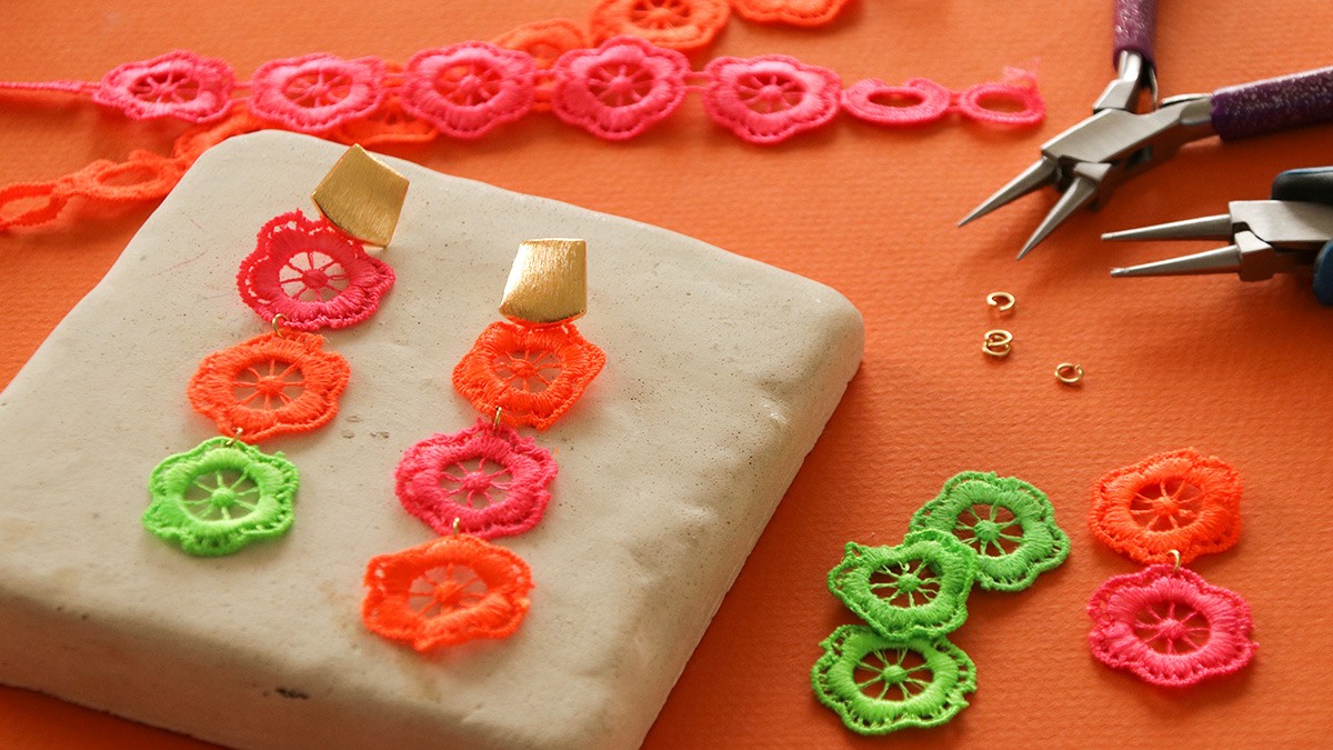 Orecchini a fiore : Tappa 4