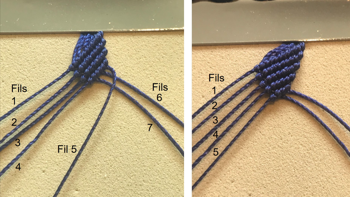 Bracciale da uomo in micro macramè : Tappa 14 Bracciale da uomo in micro macramè : Tappa 14