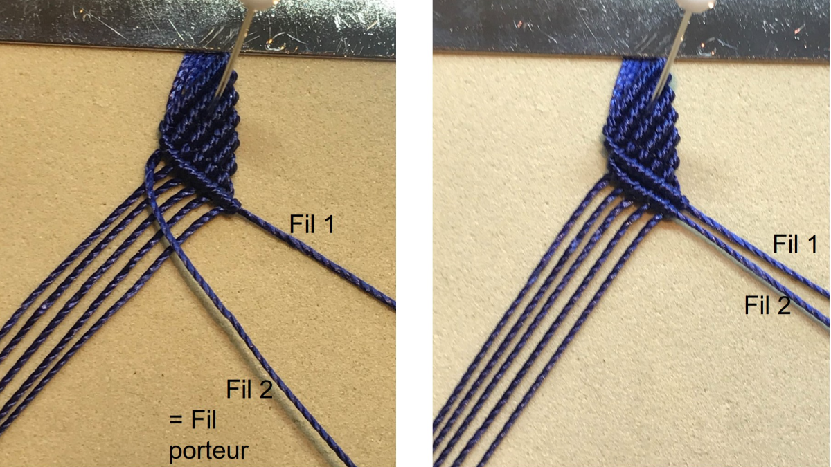 Bracciale da uomo in micro macramè : Tappa 20 Bracciale da uomo in micro macramè : Tappa 20