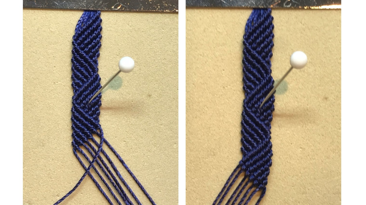 Bracciale da uomo in micro macramè : Tappa 27 Bracciale da uomo in micro macramè : Tappa 27