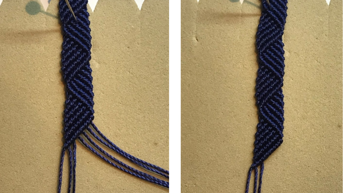 Bracciale da uomo in micro macramè : Tappa 31 Bracciale da uomo in micro macramè : Tappa 31