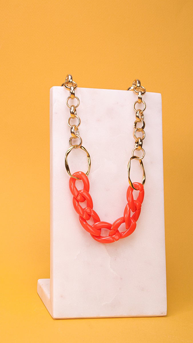 Schema Tutorial per la collana a maglie grandi in acrilico Schema Tutorial per la collana a maglie grandi in acrilico