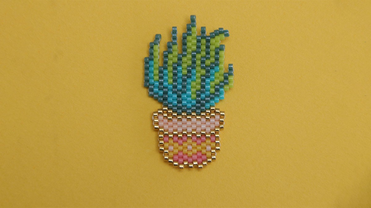 Tessitura di perline fai da te per l'estate a punto mattone : Tappa 1 Tessitura di perline fai da te per l'estate a punto mattone : Tappa 1