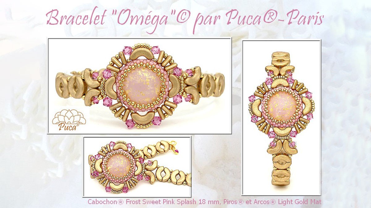 Bracciale Omega con cabochon di Puca Bracciale Omega con cabochon di Puca