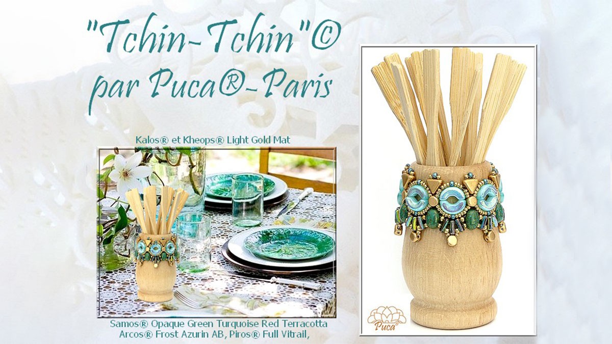 Diagramma Tchin Tchin con supporto in legno di Puca®. Diagramma Tchin Tchin con supporto in legno di Puca®.