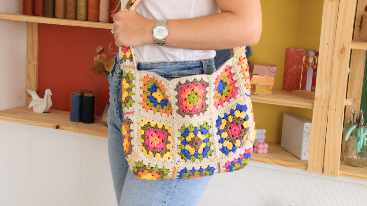Tutorial per la borsa all'uncinetto Granny Square