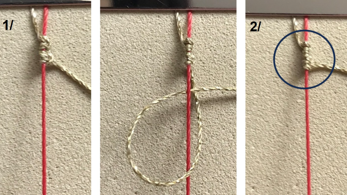 Bracciale in micro-macramè e pietre preziose : Tappa 5