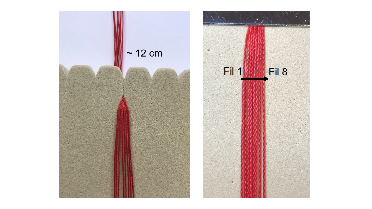 Bracciale in micro-macramè e pietre preziose : Tappa 6