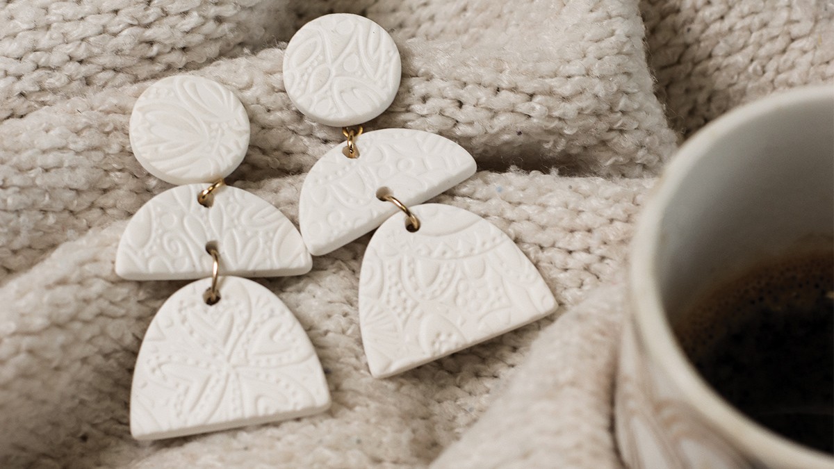 Boucles d'Oreilles Pâte Fimo inspiration Hygge Boucles d'Oreilles Pâte Fimo inspiration Hygge