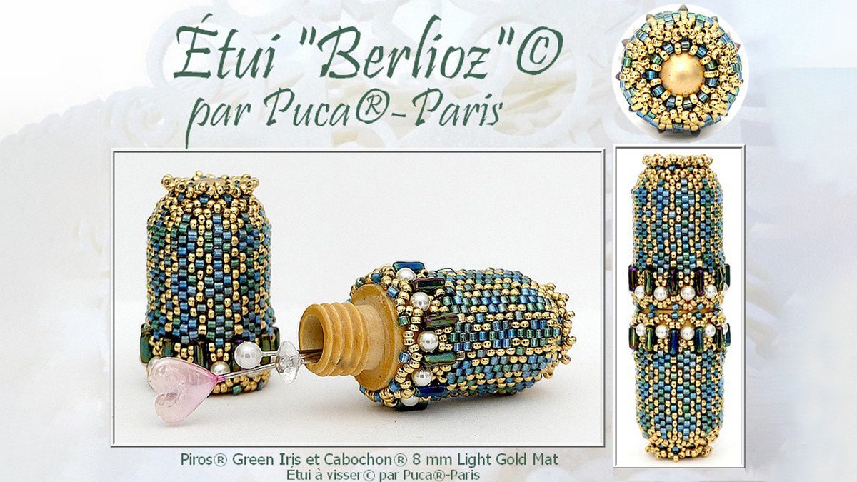 Custodia Berlioz con supporto in legno di Puca®.