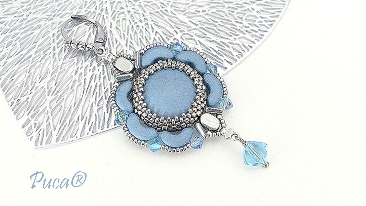 Schema Orecchini Noélia con cabochon di Puca® - Puca