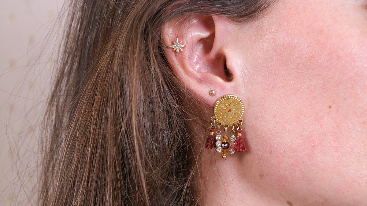 Schema Orecchini con nappe personalizzabili Schema Orecchini con nappe personalizzabili