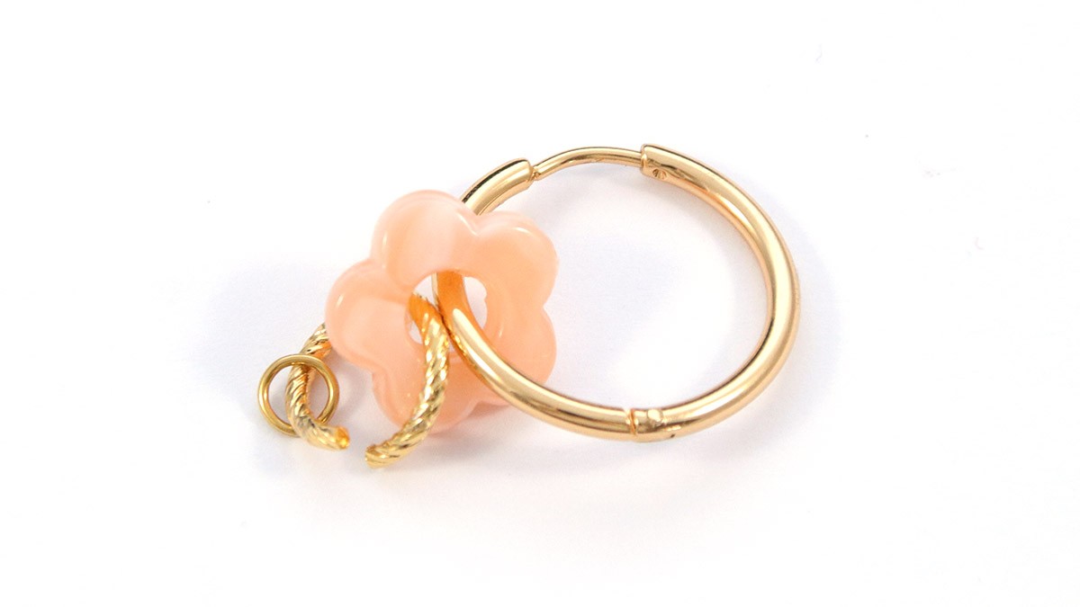 Orecchini Peach Fuzz fai da te facili da realizzare : Tappa 3