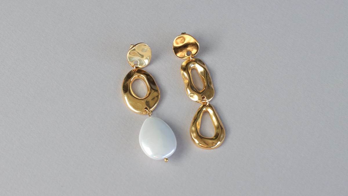 Gioielli a bolle - Bracciale a maglie e orecchini asimmetrici : Tappa 4 Gioielli a bolle - Bracciale a maglie e orecchini asimmetrici : Tappa 4