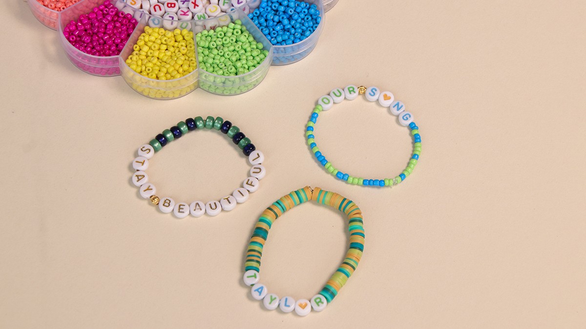 amicizia blu da donna, braccialetti con perline blu blu reale