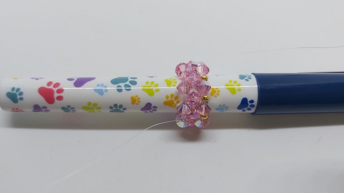 Orecchini creoli con tamburo di perle tutorial : Tappa 5