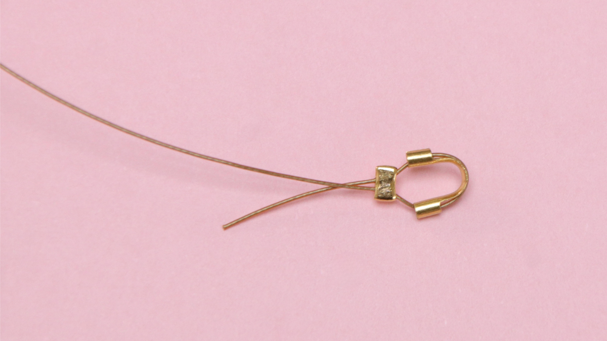 Collana con perle d'acqua dolce e perline di conchiglia : Tappa 1