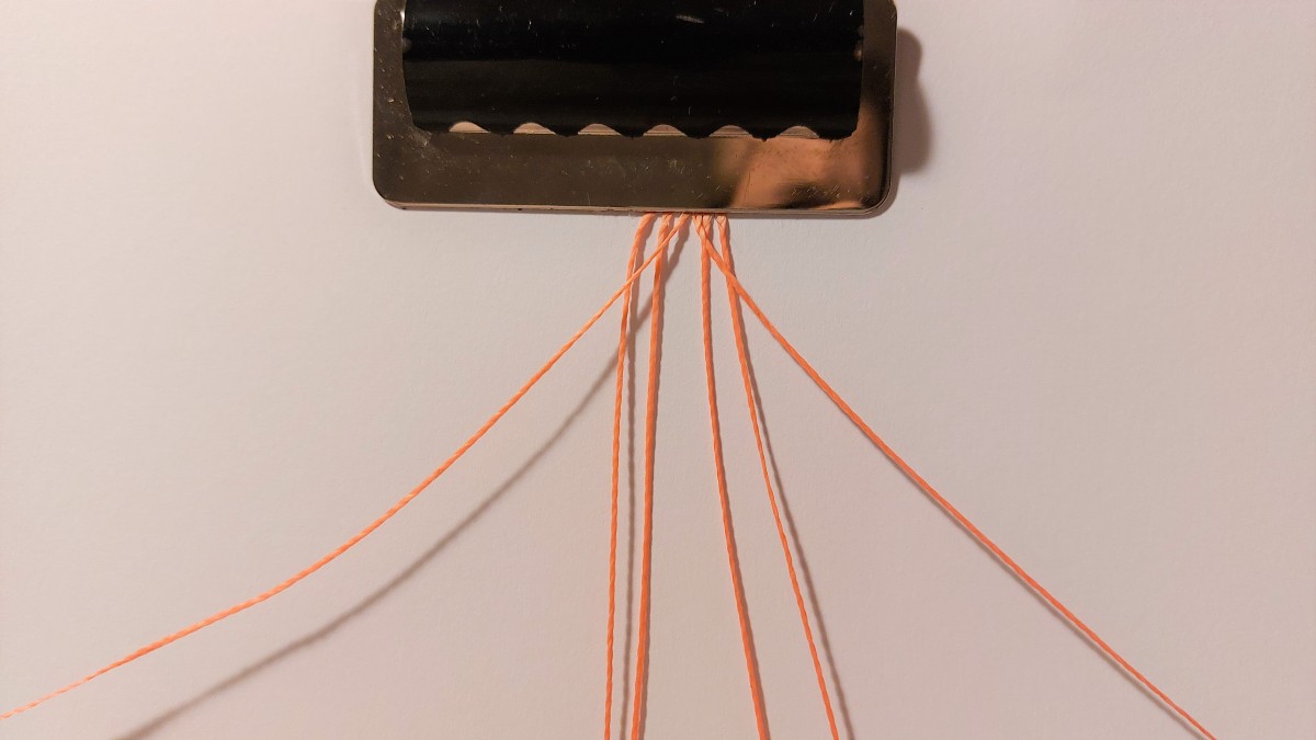 Bracciale estivo in micro-macramè : Tappa 1